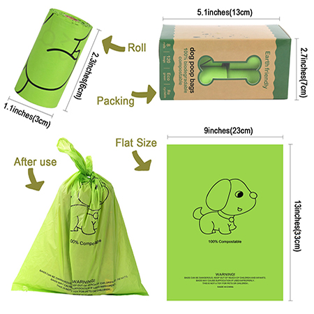 Compostable Portable Dog Poop Garbage Bag